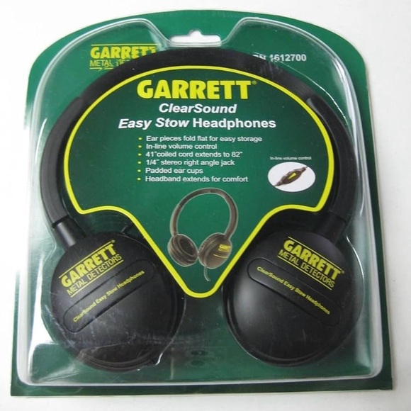 Garrett ClearSound Metal Detector Headphones with Volume Control 1612700 New - Picture 3 of 4